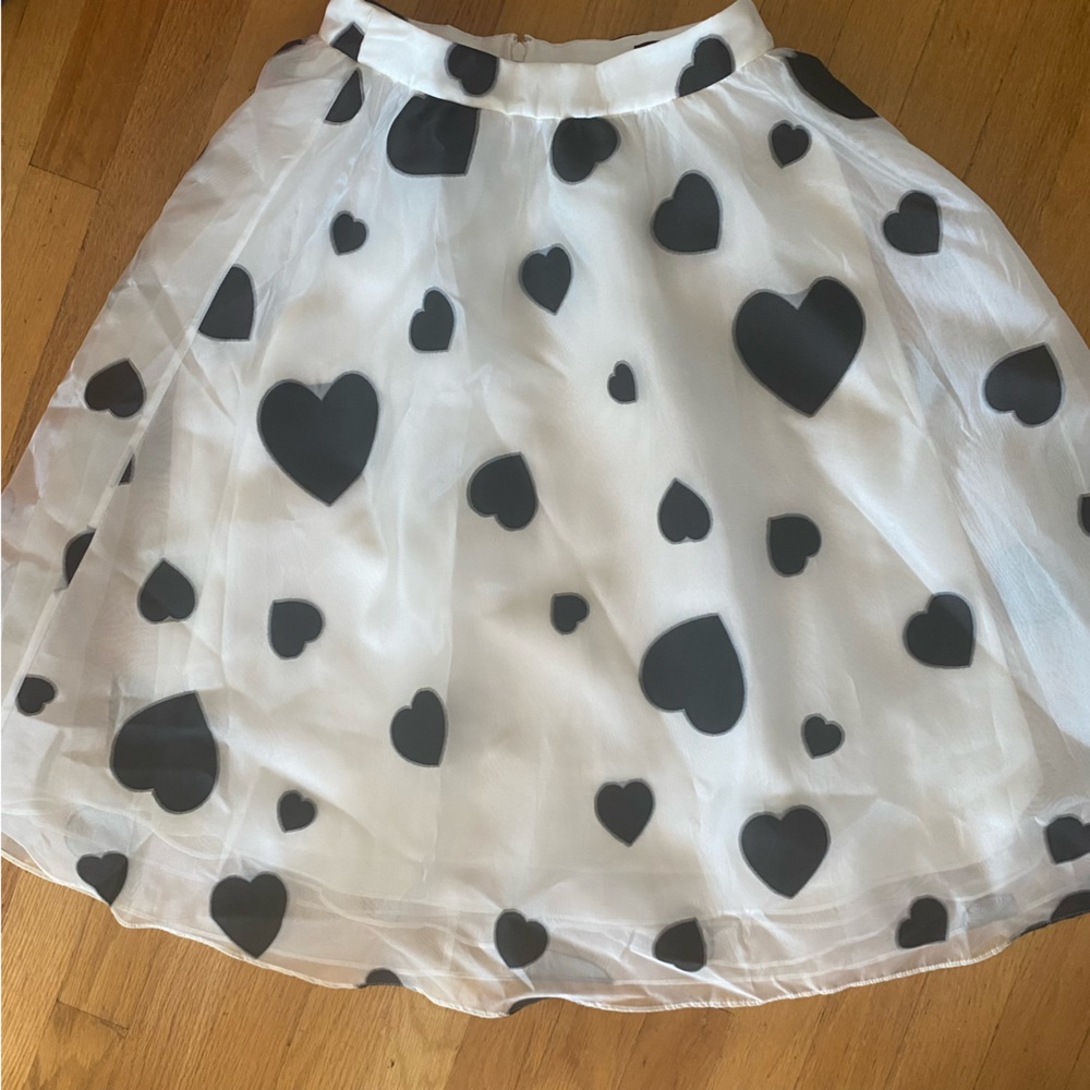 NWT 🖤 JCrew Heart Midi Skirt 🖤